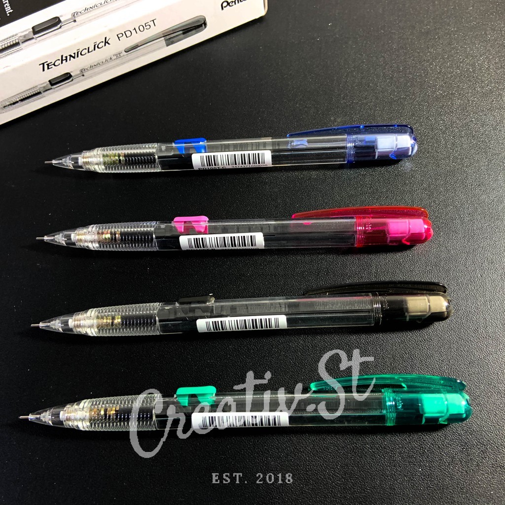 

PENTEL Pensil Mekanik Techniclik Transparan Mechanical Pencil Pd 105 0.5 Mm
