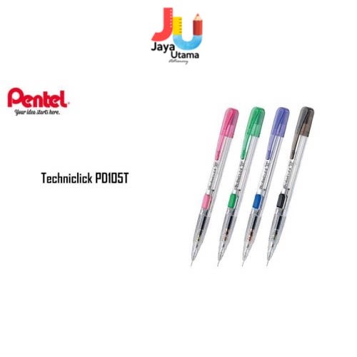 

Pentel Pensil Mekanik Pd 105 (Techniclik) Trans