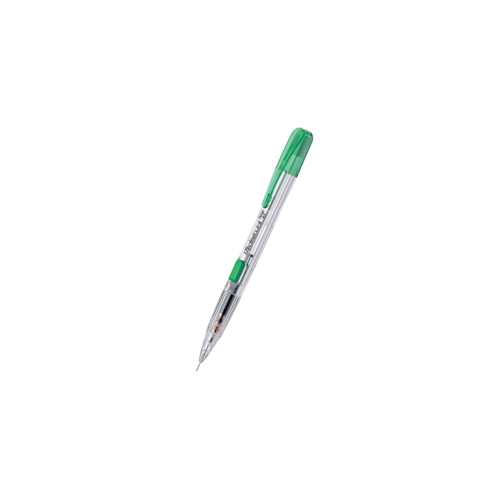 

Pensil Mekanik Pentel PD105T Tip 0.5 mm 2B Techniclick Click Samping Barel Transparant Mechanical