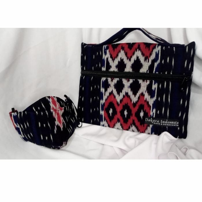 Pouch Etnik Tenun Ikat Dakara Indonesia
