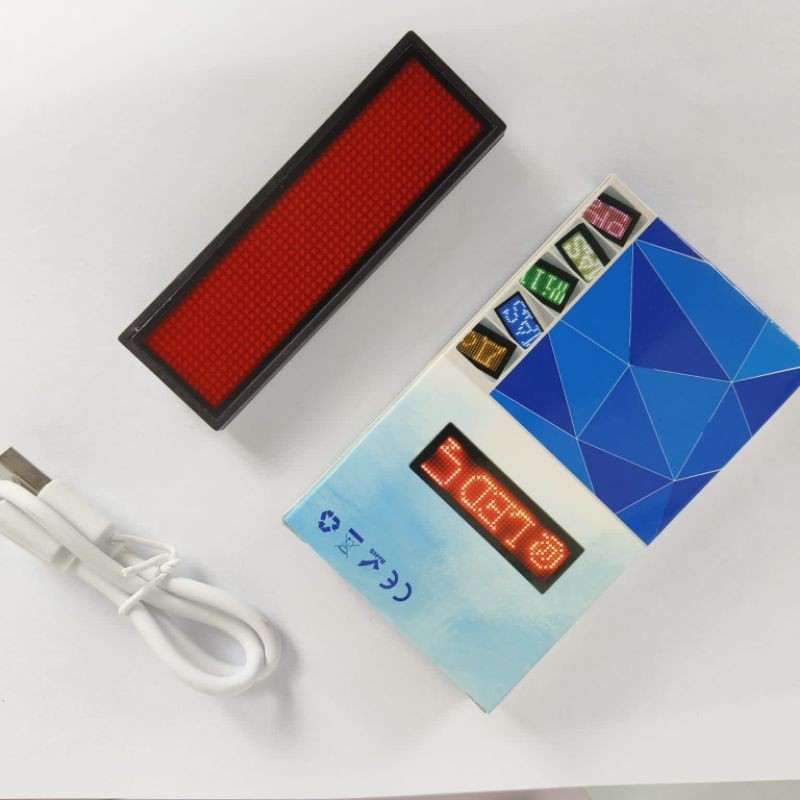 

LED Name Tag / LED Badge Custom / Nametag Elektronik / Badge LED / ID Badge elektronik