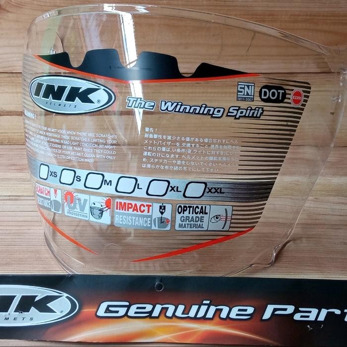 Visor ink dynamic clear / kaca helm ink dynamic original