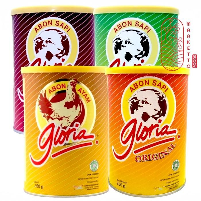 

Gloria Abon Sapi Original / Gloria Abon Sapi Bawang Bawang / Gloria Abon Ayam Original 250Gr Best