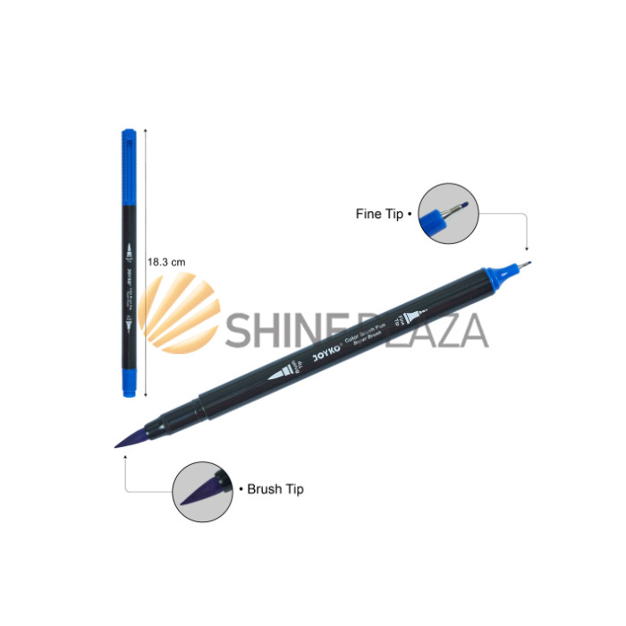 

Color Brush Pen Joyko 24 Colors CLP-13A Pena Spidol Kuas Warna Murah