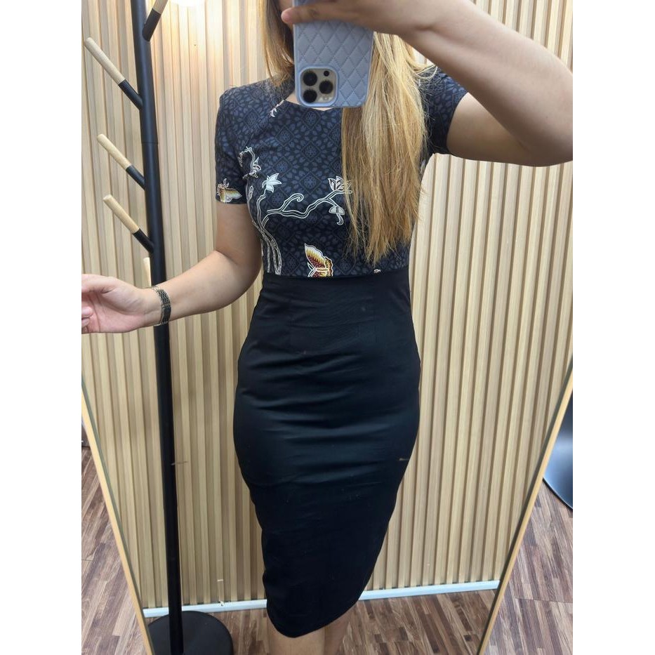 Althree Clothing - Jenni Dress Batik Wanita Katun Stretch Motif Nyaman