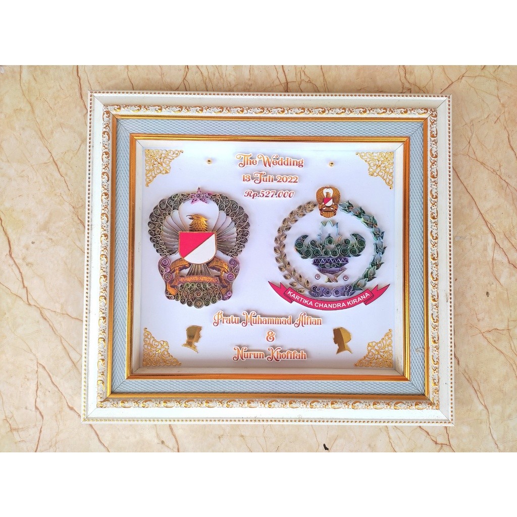 Mahar Pernikahan Logo TNI POLRI Mahar Logo Instansi Mahar Pernikahan Murah Akrilik Mahar Uang Logo