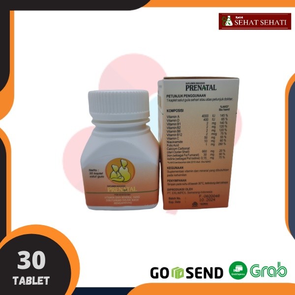PRENATAL 30 KAPLET - VITAMIN IBU HAMIL