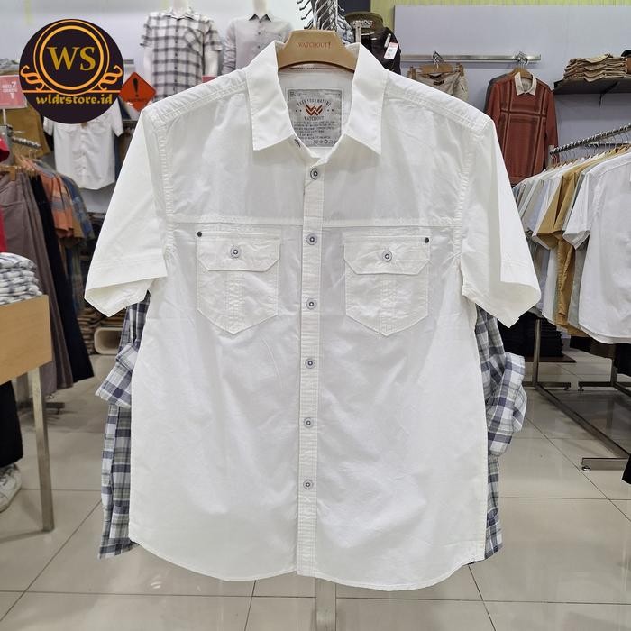 BEST SELLER kemeja putih pria brand WATCHOUT ORIGINAL WS514500702