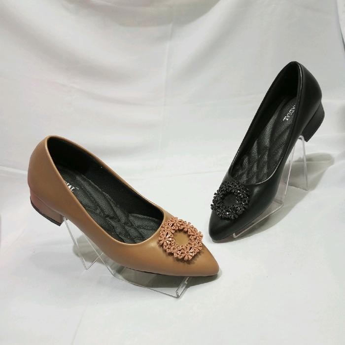 JTTOP" NADIAL SEPATU KERJA WANITA HAK TAHU 3 CM BIG SIZE HEELS