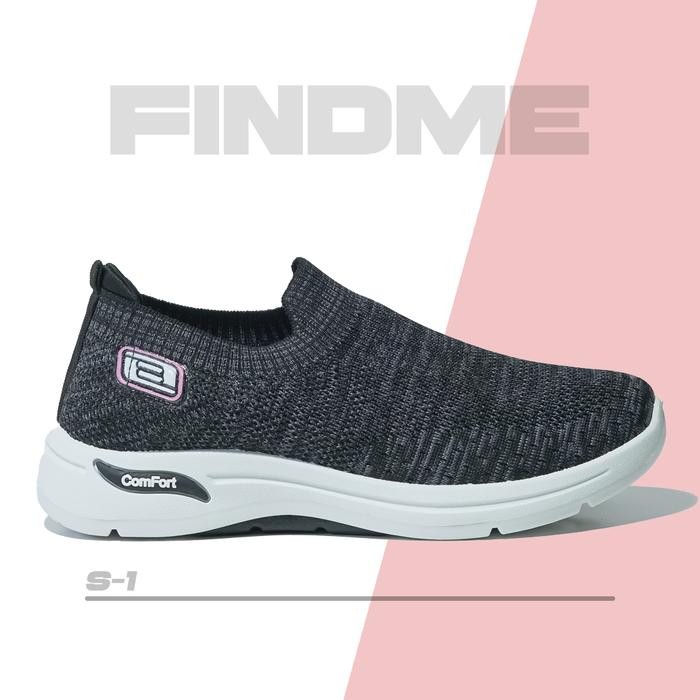 JTTOP" SEPATU KETS WANITA TANPA TALI SPORT ENTENG ELASTIS NYAMAN S-1 IMPORT