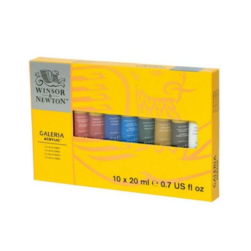 

Cat Akrilik Galeria Acrylic Colour Tube Set 10 x 20 ml Winsor & Newton