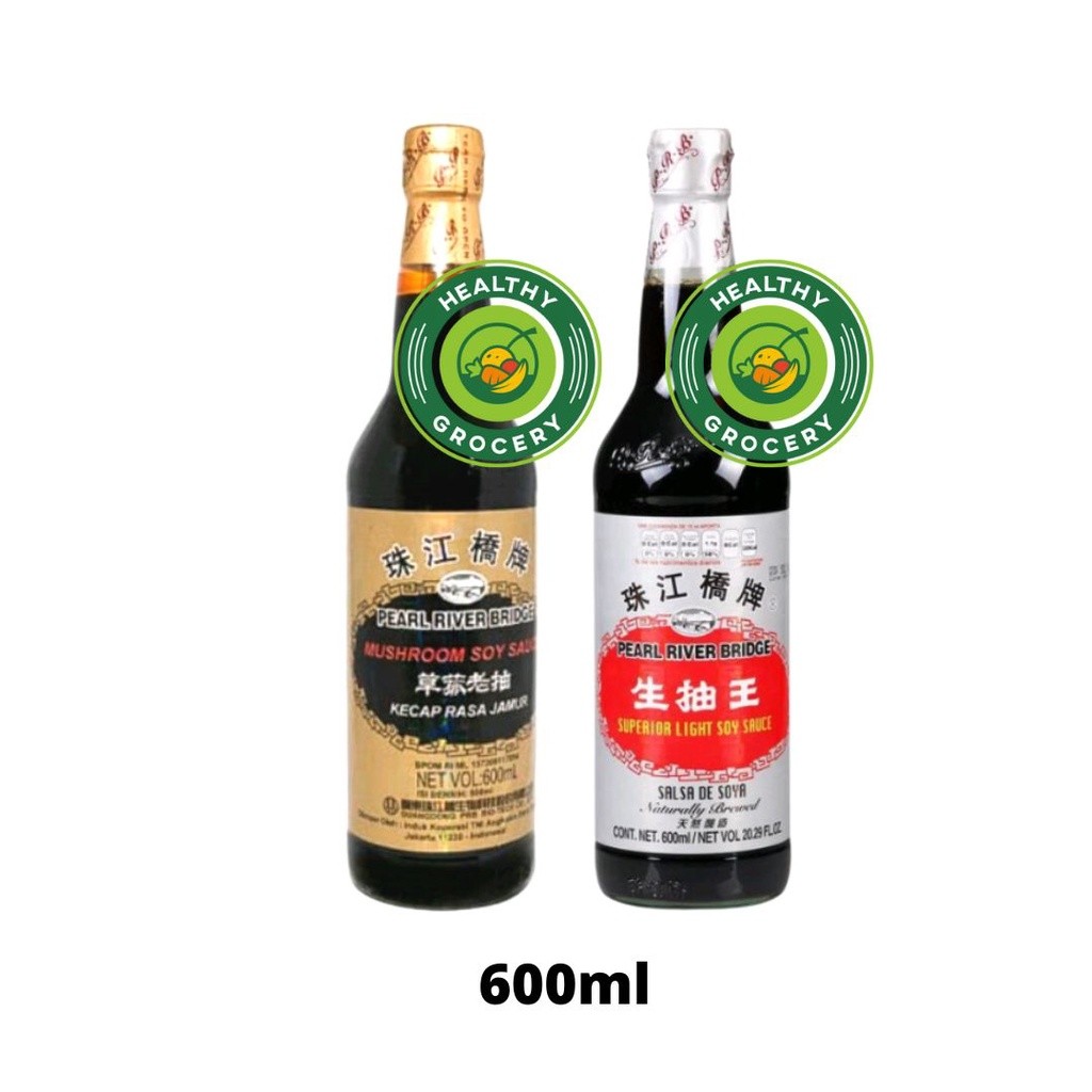 

Pearl River Bridge Mushroom Soy Sauce 600ml / Kecap Asin Rasa Jamur / Soy Sauce 600ml / Kecap Asin