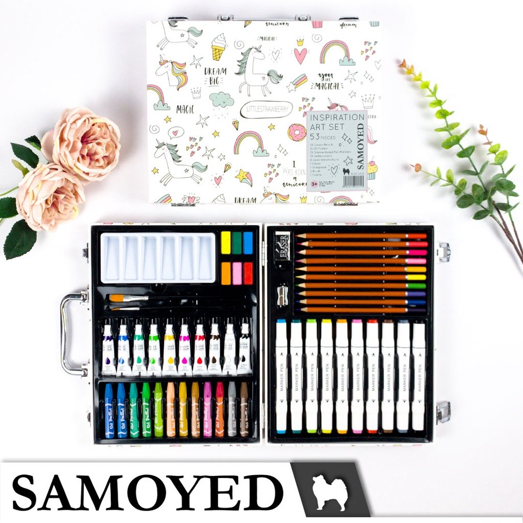 

SAMOYED INSS-U53 Peralatan Gambar Warna Lukis / Krayon / Spidol / Pensil Warna / Cat Air Padat /