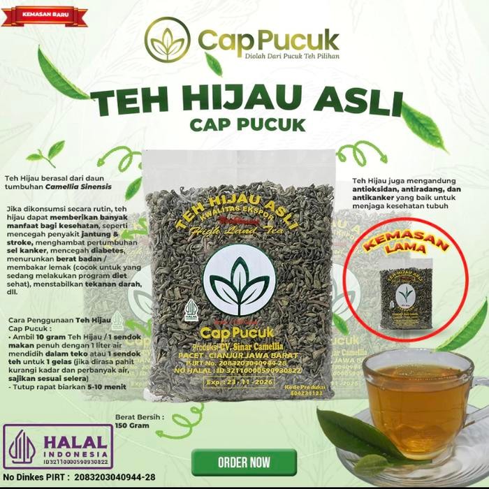 

Teh Hijau Asli Cap Pucuk