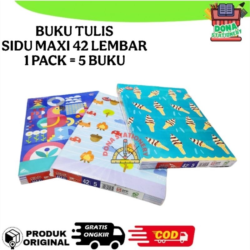 

[ Pack ] BUKU TULIS SIDU MAXI MOTIF NETRAL 42 LEMBAR Buku Tulis Sidu Murah Buku Tulis Panjang