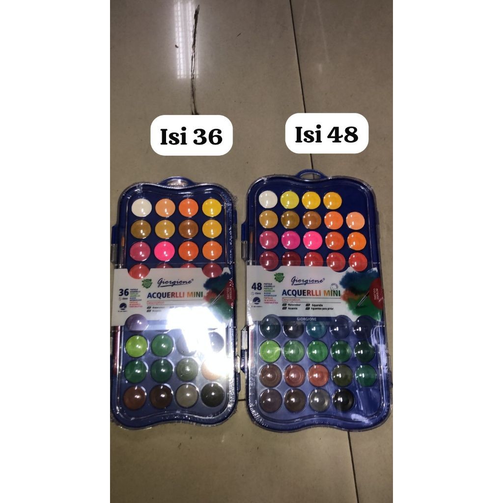 

cat air padat water color cake joyko wc 03 isi 36 / giorgione 36 / montana 36 ( murah)