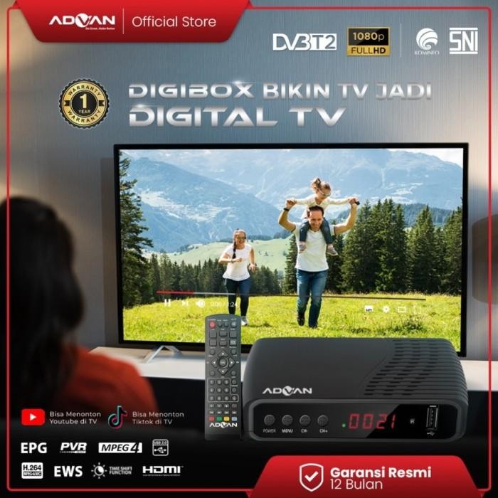 stb advance digital tv garansi setahun