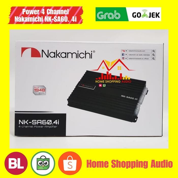 PREMIUM Power Amplifier Audio Mobil 4 Channel Nakamichi NK-SA60.4i NEW