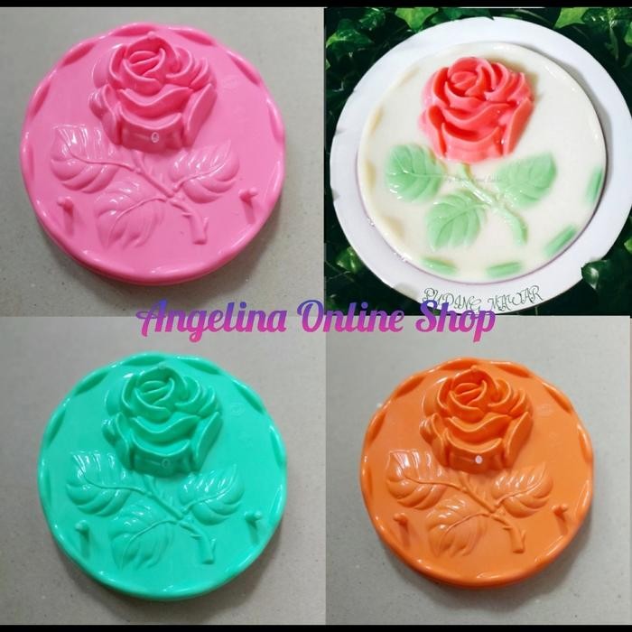 PREMIUM Cetakan Bunga Mawar Tangkai/Cetakan Puding Bunga Mawar Jumbo