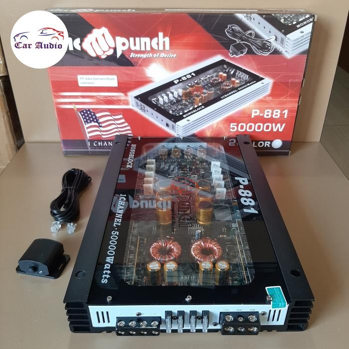 PREMIUM Power MONOBLOCK MURAH KUALITAS ISTIMEWA THE PUNCH P-881 AUDIO MOBIL