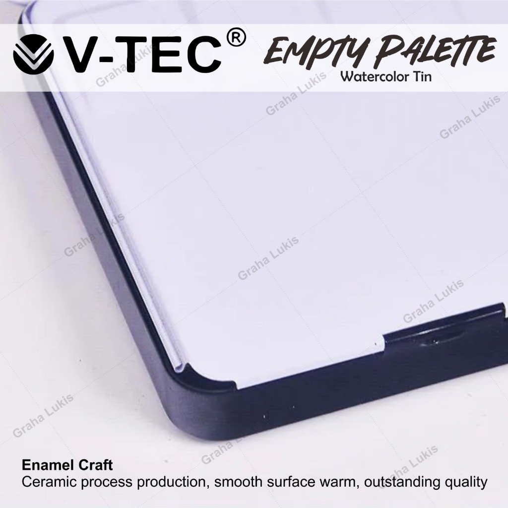 

Empty Palette Watercolor Tin 12 HP / Empty Box
