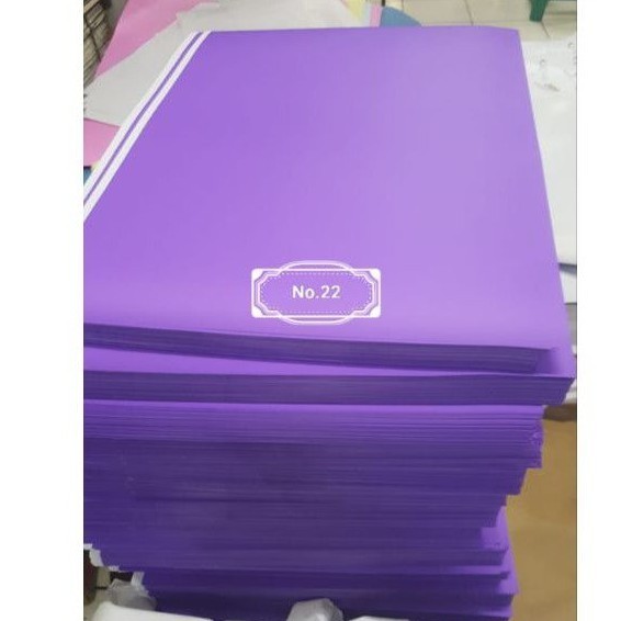 

Kertas Omega Foil Ungu Nomor 22 Karton Cover Omega Foil isi 50lembar