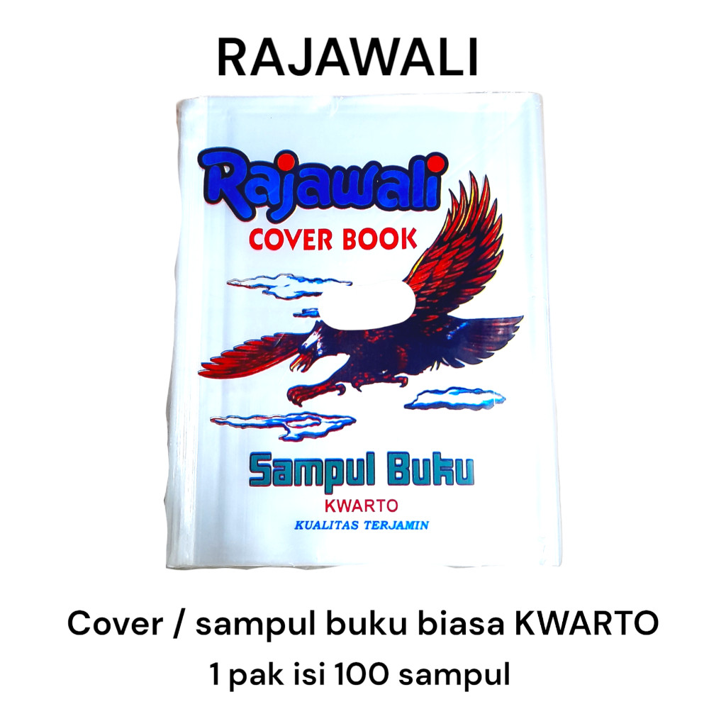 

(isi 100) Rajawali Sampul buku plastik clear transparan Diktat kwarto F4 Folio LKS Boxy