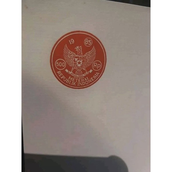 

Kertas Segel Tahun 1985 Double Slide Asli Original