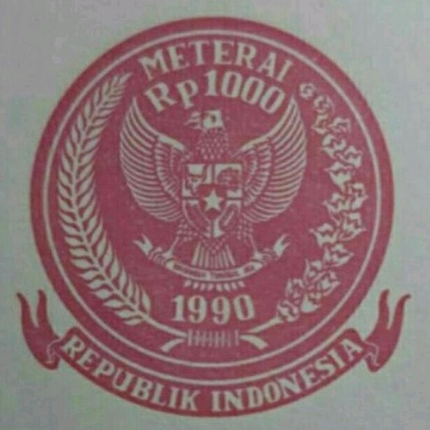 

Kertas Segel Tahun 1990 Double Side Asli Original