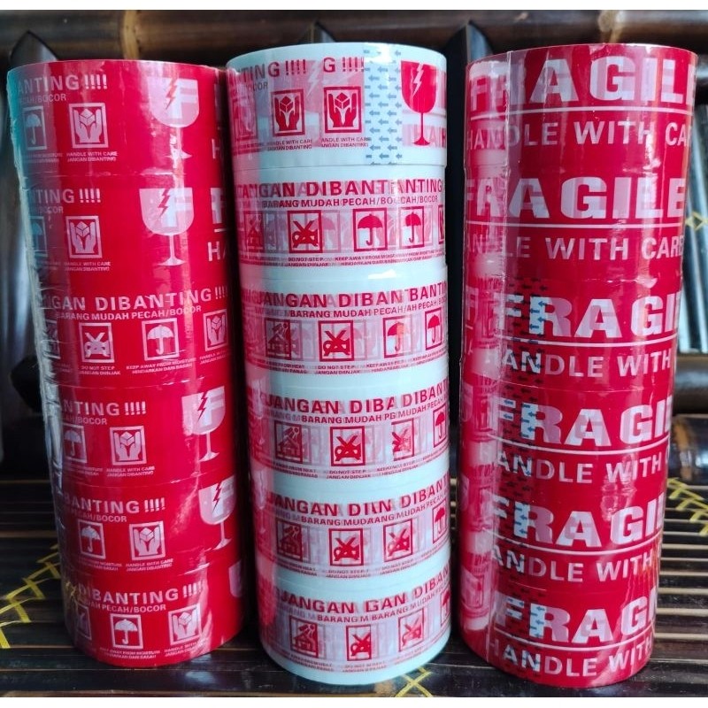 

LAKBAN FRAGILE 6PCS 48MM X 100YARD LAKBAN JANGAN DIBANTING MERAH / PUTIH WE!!!