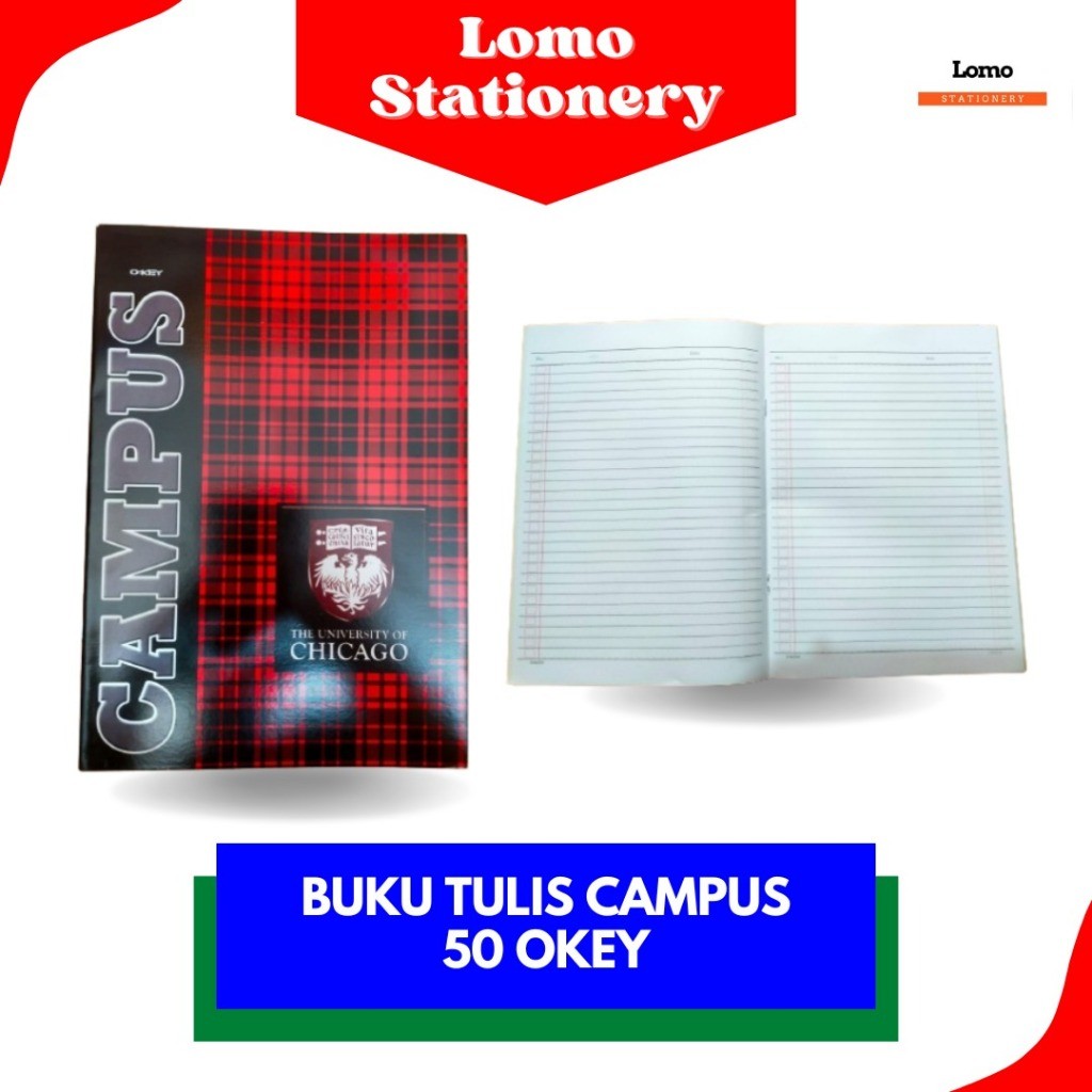 

Buku Tulis Boxy Campus Okey isi 50 lembar (10 Buku)