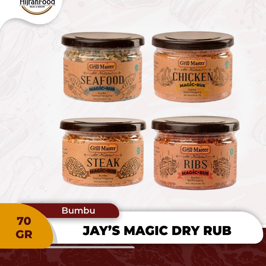 

Jay's Grill Master Magic Dry Rub Steak - Ribs - Seafood - Chicken