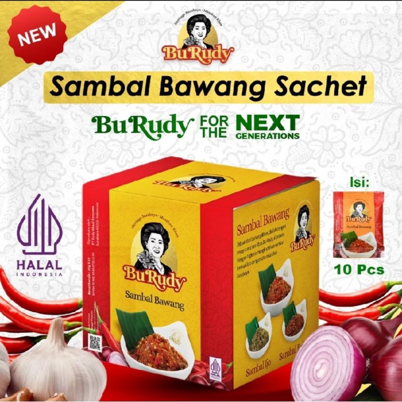 

Sambal Sachet Bu Rudy isi 10 Pcs Oleh2 Khas Surabaya
