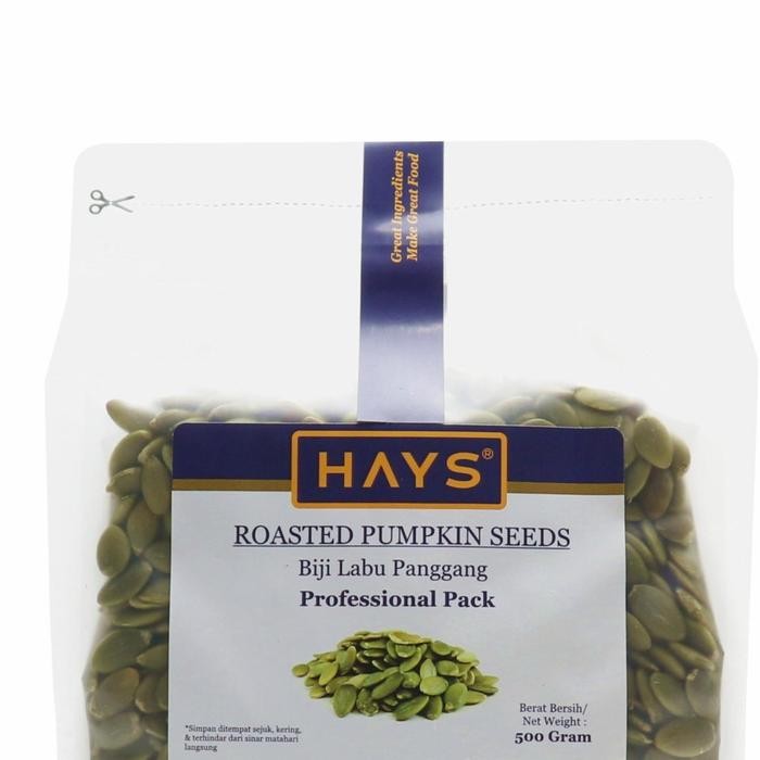 

Roasted Pumpkin Seeds 500 Gram / Biji Labu Panggang 500 Gram - Hays Best Quality Asli 100% Original
