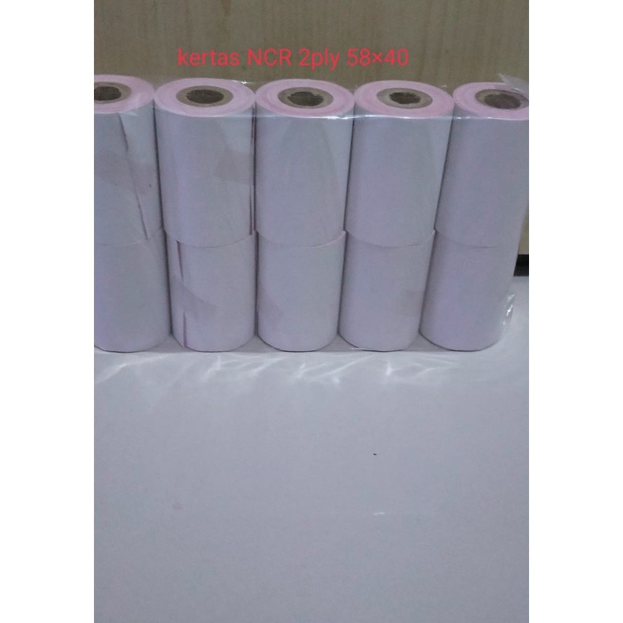 

Kertas Kasir/Struk Kasir 2 Ply Bandung 58mm x40mm WE!!