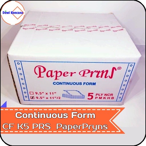 

Kertas Continuous Form 9,5" x 11"/2 5 Ply NCR K5 PRS PaperPryns WE!!