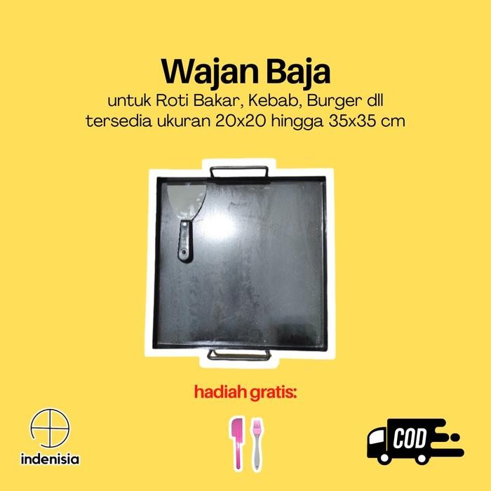 Wajan Roti Bakar / Wajan Burger / Wajan Kebab / Pemanggang Roti / Grill Pan / Panggangan Roti /