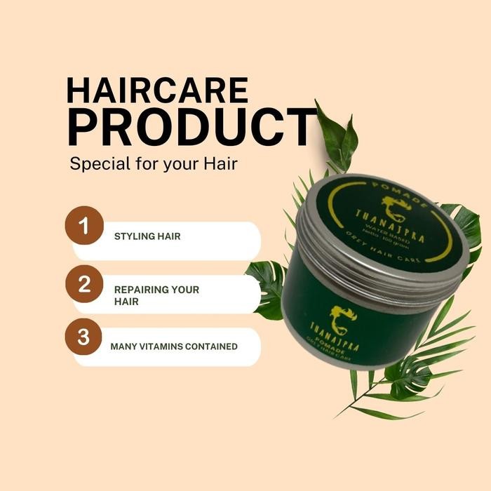 Pomade Vitamin Rambut Hair Styling Najpra Waterbased 150Gr -Gratisongkir