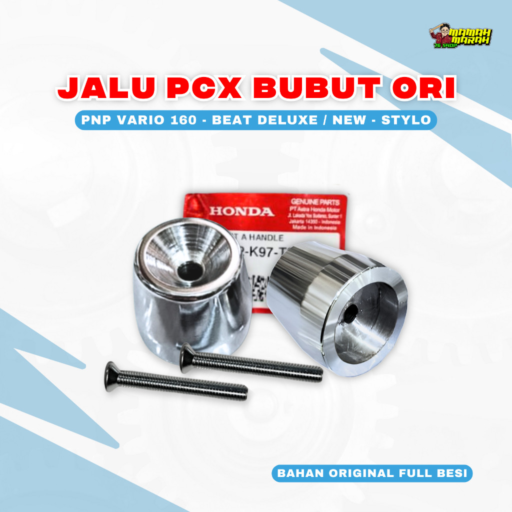 Jalu Bubut Stang PCX 150 Chrome BANDUL STIR UNIVERSAL VARIO NEW BEAT DELUXE VARIO 160 Jalu PCX Honda