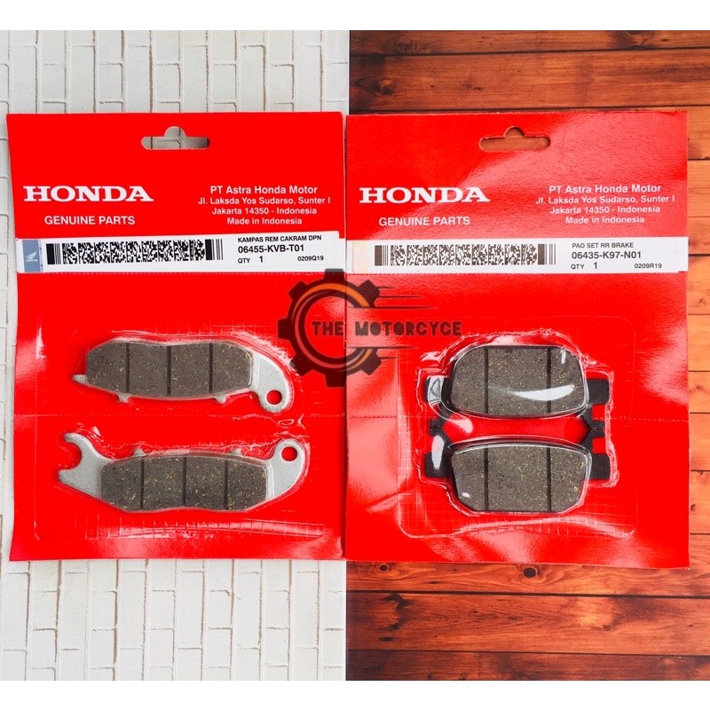 PAKET KAMPAS REM DEPAN BELAKANG ADV 150 ABS PCX 150 ABS PCX 160 ABS 2018/2020(KVB+K97)