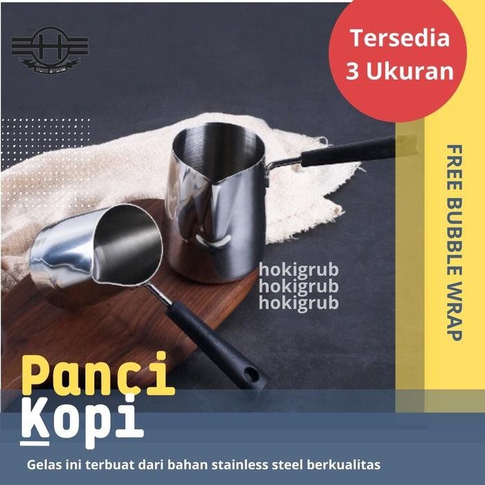 Panci Kopi Turki Turkis Panci Kopi Long Handle Stainless #Gratisongkir
