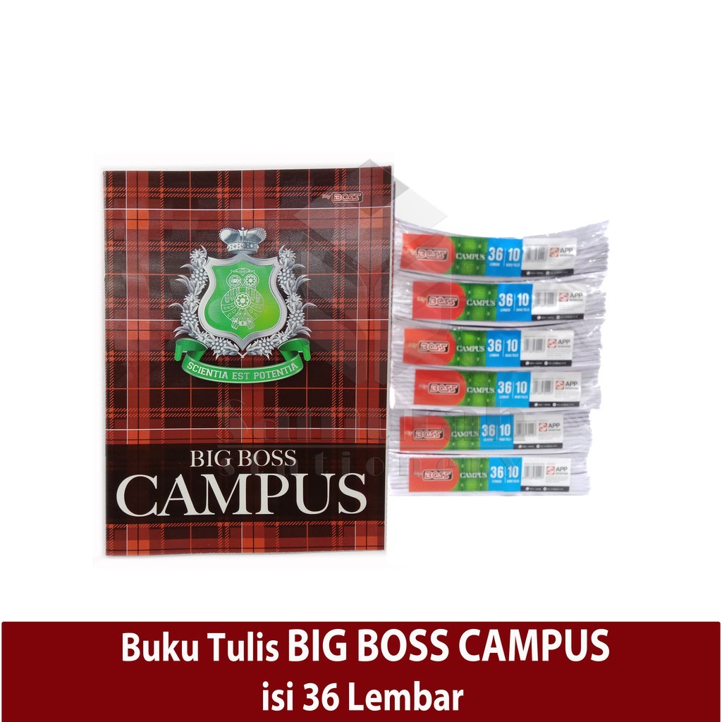 

Buku Tulis Sidu Big Boss Campus Isi 36 Lembar / Bigboss Campuss 36 Lbr / Buku Ukuran Boxy B5 36