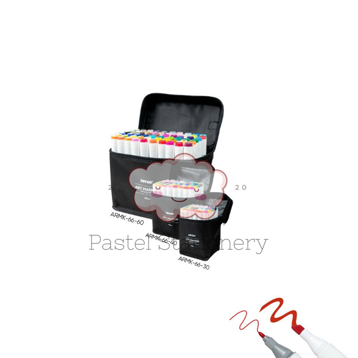 

Art Marker Joyko ARMK-66 30 40 60 Colors - Spidol Sketsa Seni Warna WE!!!