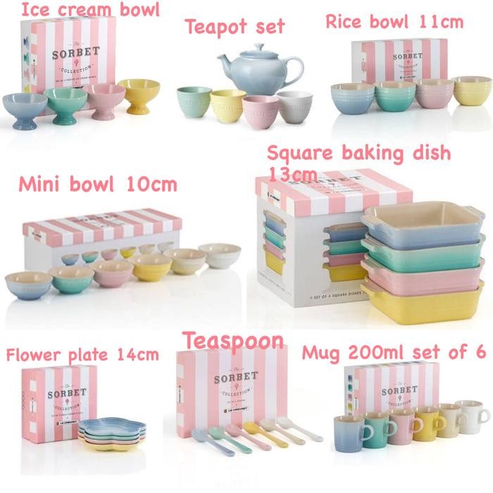 SALE  LE CREUSET SORBET COLLECTION READYY