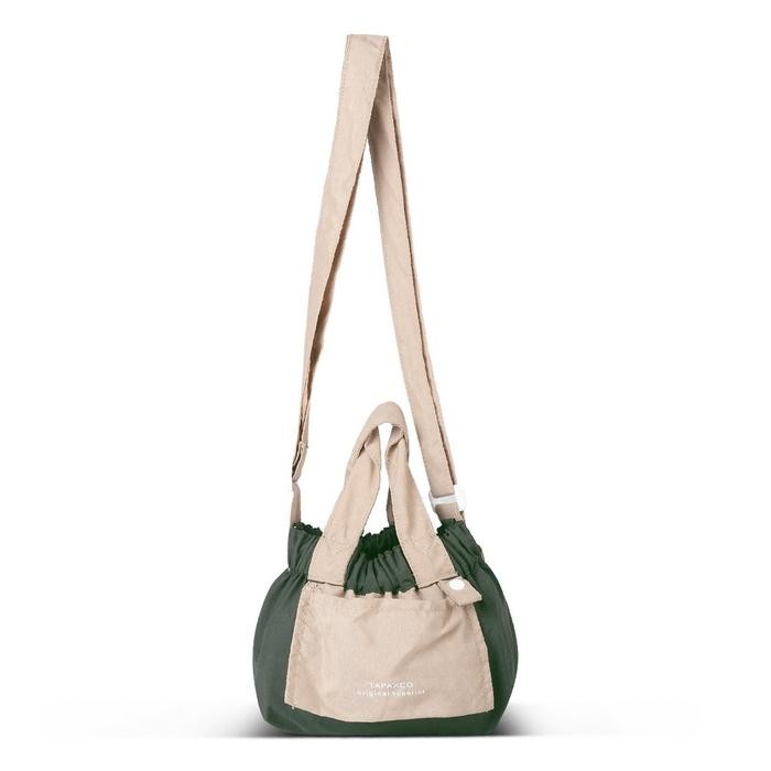 Tas Wanita Tas Selempang Wanita Tapaxco Vines Mini Dumpling Bag Korea Nilon - hijau-crem mewah muat 