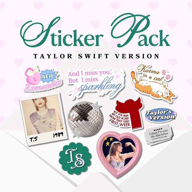 

Sticker Pack Lany, Niki, Taylor Swift Vinyl Glitter