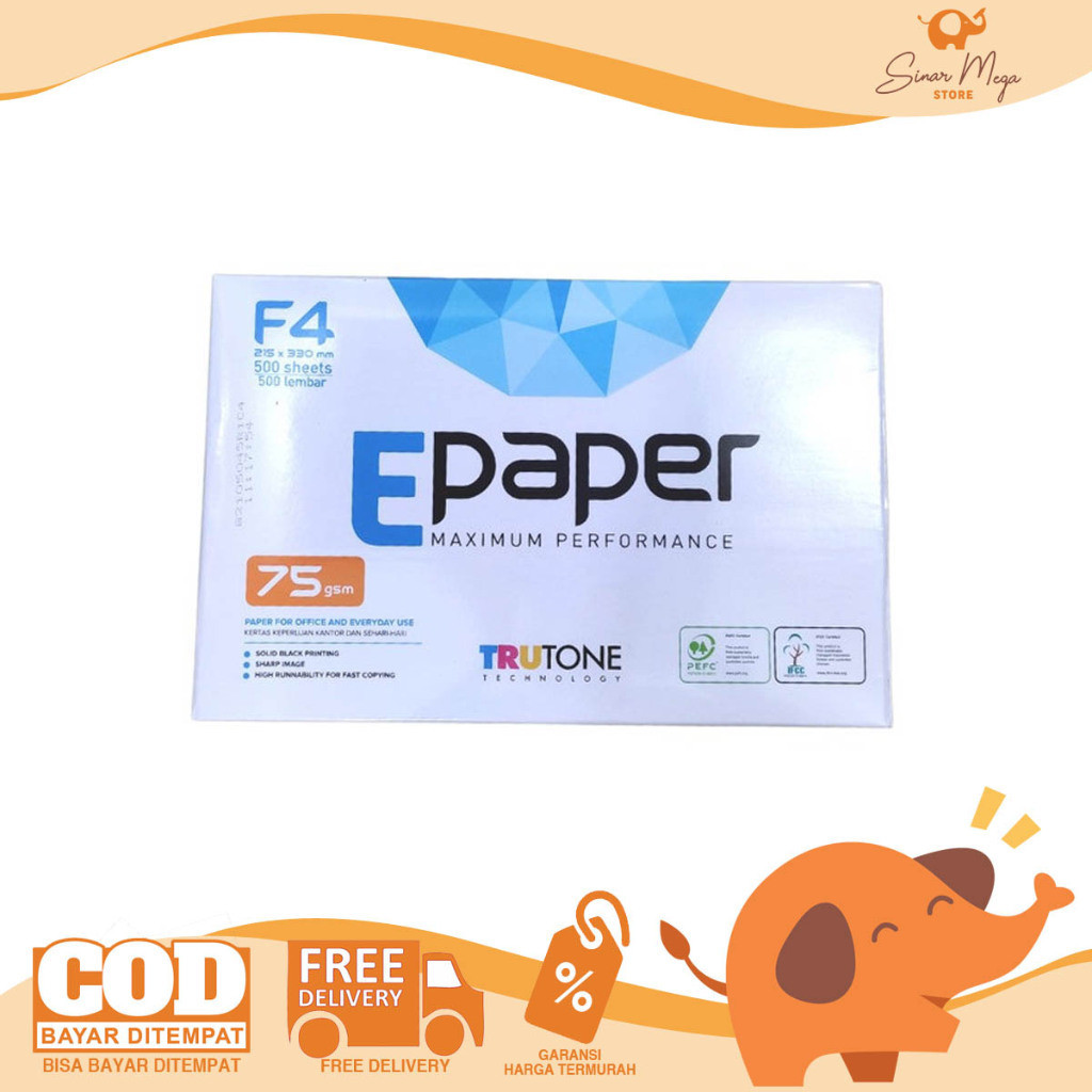 

Epaper Kertas Print/Fotocopy F4 75gr