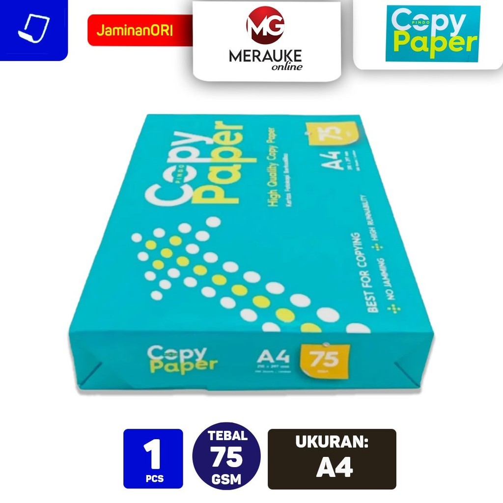 

Kertas HVS Copy Paper A4 75gsm isi 500 Lembar