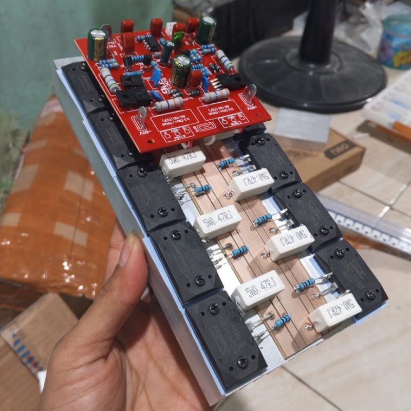 Driver socl 506 plus final 5 set transistor sanken kit power amplifier siap pakai