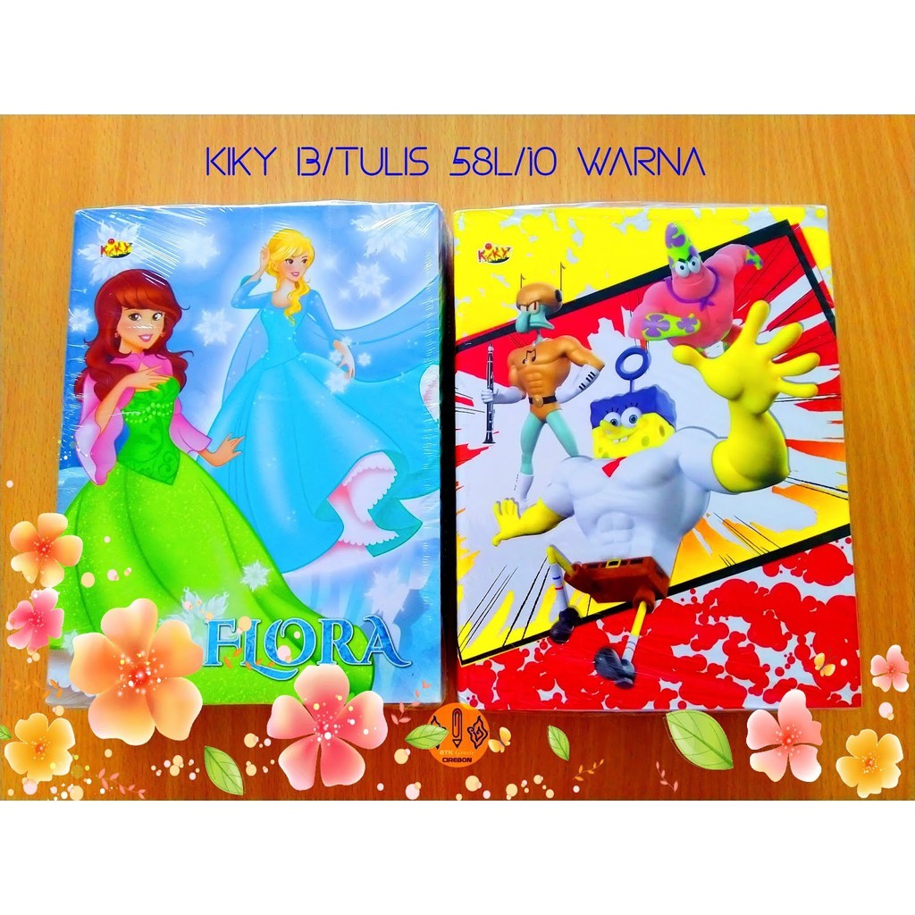 

Buku Tulis Kiky 58L/10 Buku ( GARIS BERWARNA, BERGAMBAR)